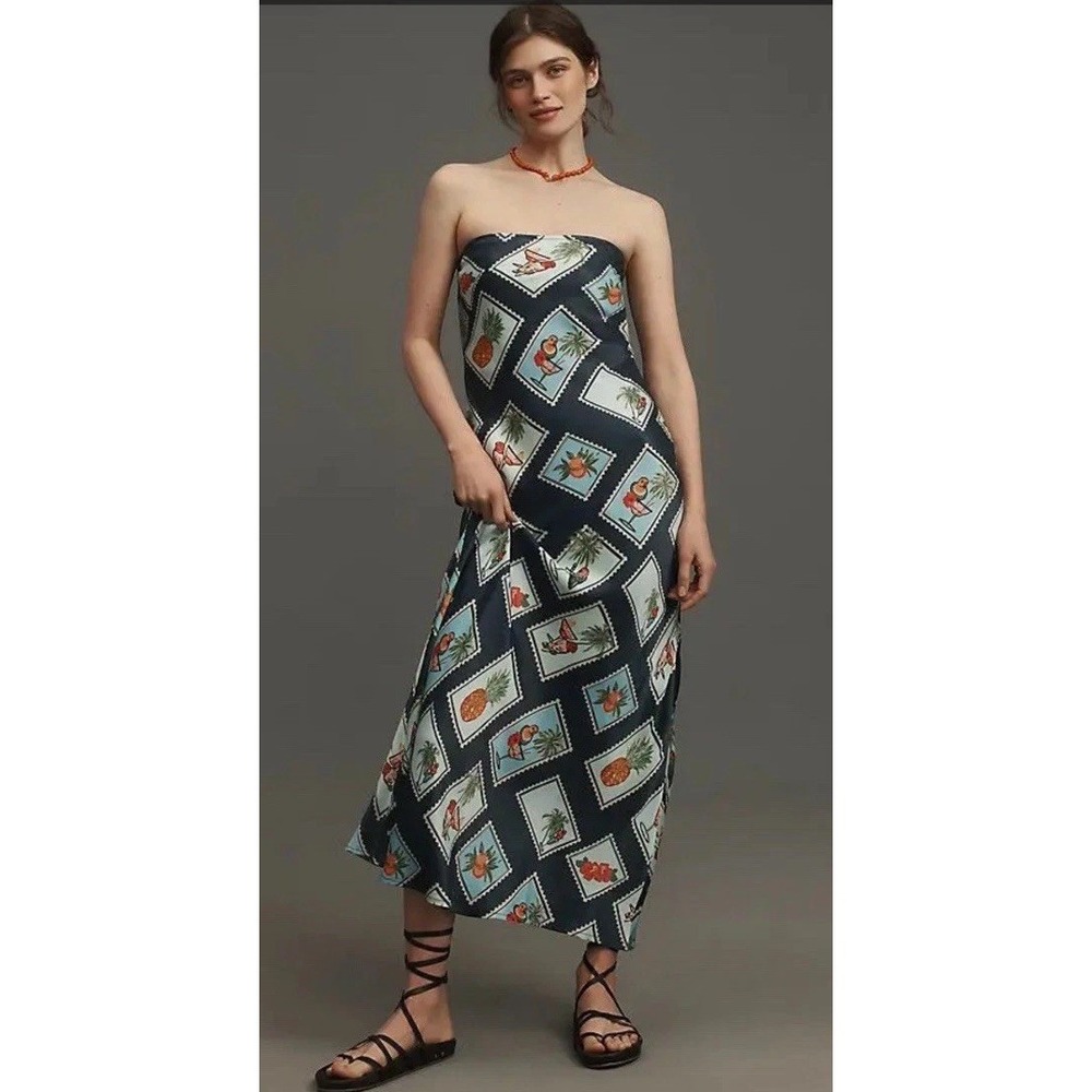 CONDITIONS APPLY Anthropologie Chloe Maxi Slip Dress Women's Size Medium